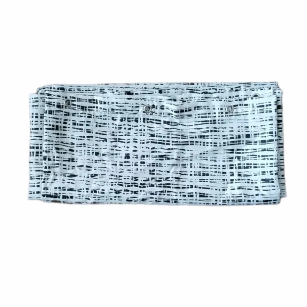 Moda at Home Black White Shower Curtain